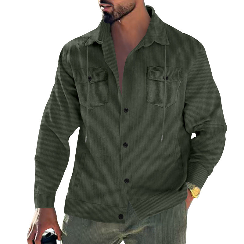 Herren Cord-Jacke mit praktischen Taschen und klassischem Schnitt