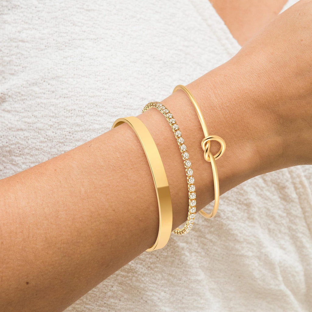 Damen modisches Armband-Set mit funkelnden Kristallen und elegantem Design Shop Nory