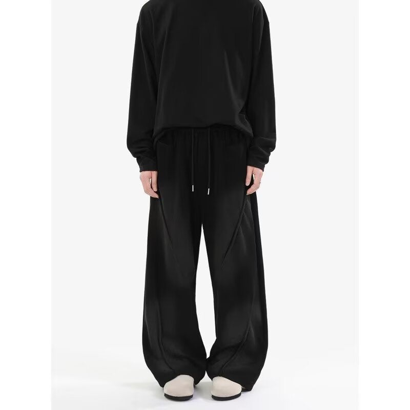 Herren Extreme Oversize Jogginghose mit extra weitem Bein, Kordelzug und Eingrifftaschen Shop Nory