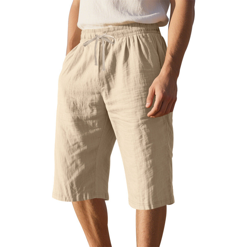 Herren leichte Freizeithose mit elastischem Bund und praktischen Taschen