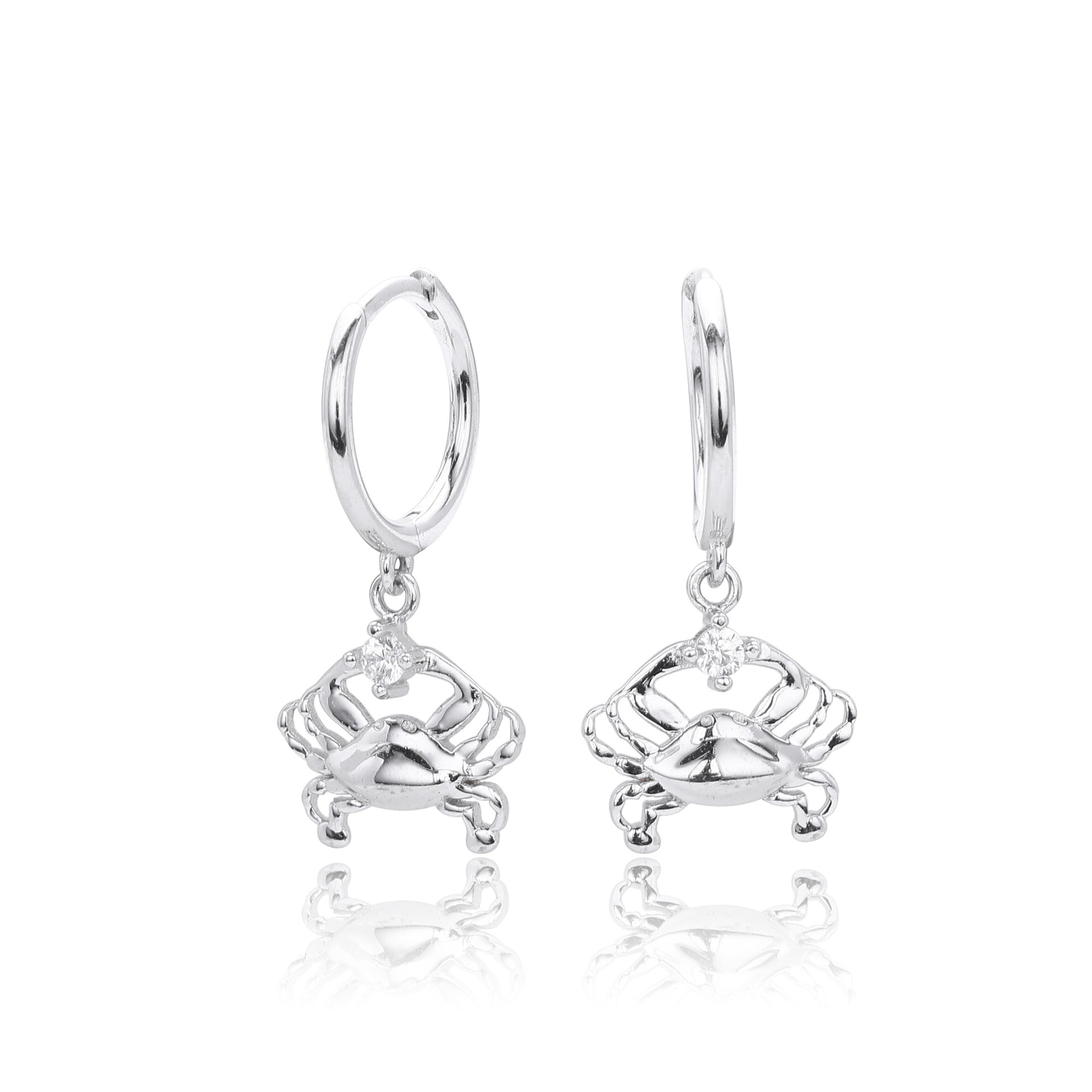 Damen Ohrhänger mit elegantem Krebsdesign aus hochwertigem 925 Sterling Silber Shop Nory