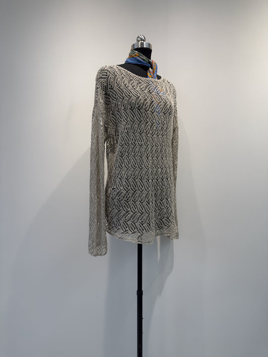 Damen Offenes Gewebtes Strickpullover Shop Nory