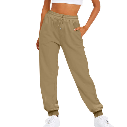 Damen nan komfortable Jogginghose mit Kordelzug Seitentaschen und geripptem Knöchelabschluss Shop Nory