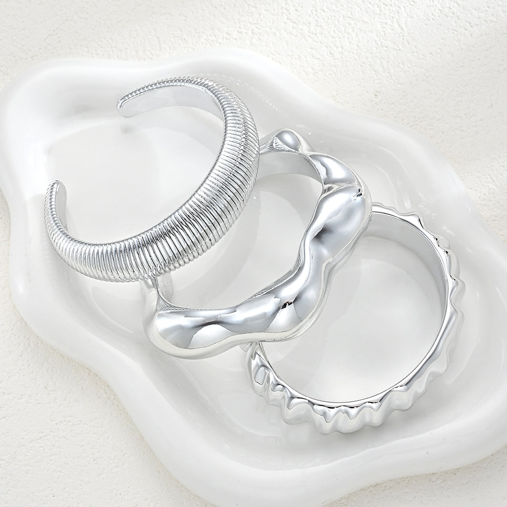 Damen Armband Set mit geschwungenem, modernem Design Shop Nory