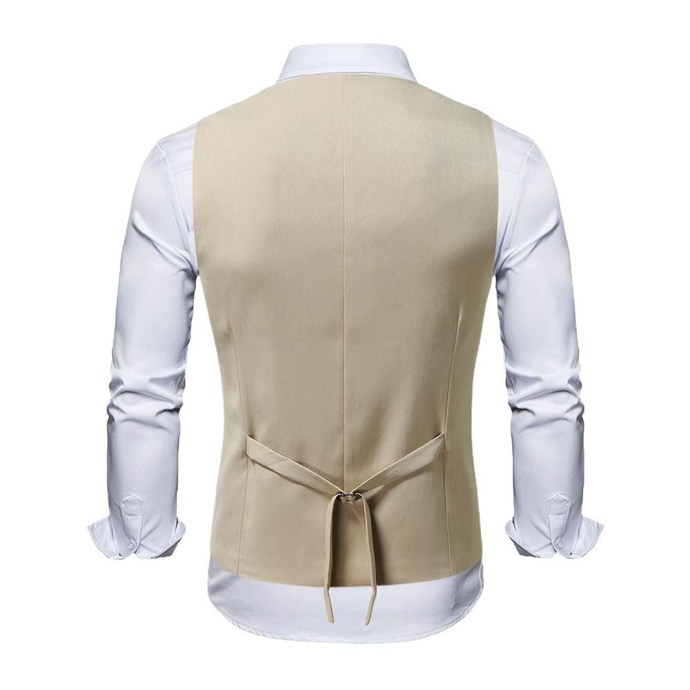 Herren doppelreihige Anzugweste mit Spitzenrevers, schlanker Silhouette und feiner Innenverarbeitung Shop Nory