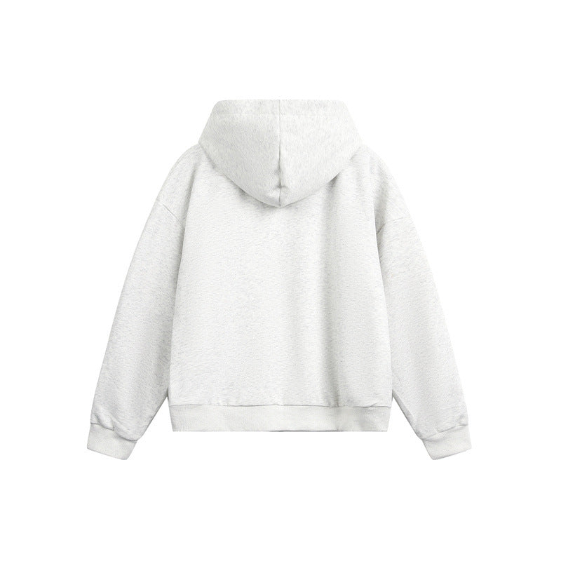 Unisex Kapuzen‑Sweatjacke mit Zweiwege‑Reißverschluss und kariertem Kapuzenfutter Shop Nory