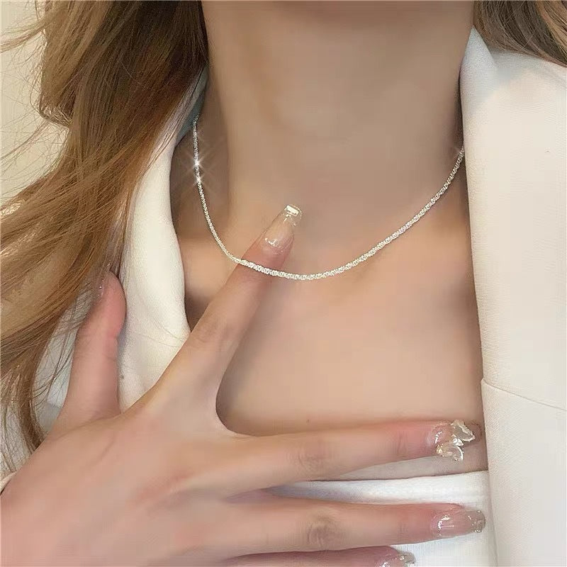 Damen Halskette mit funkelndem Zirkonia-Besatz Shop Nory