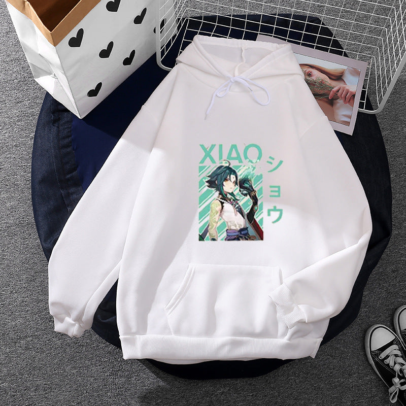 Damen nan weicher Oversize-Kapuzenpullover mit kawaii Pilzfrosch-Print, Kängurutasche und gerippten Bündchen Shop Nory