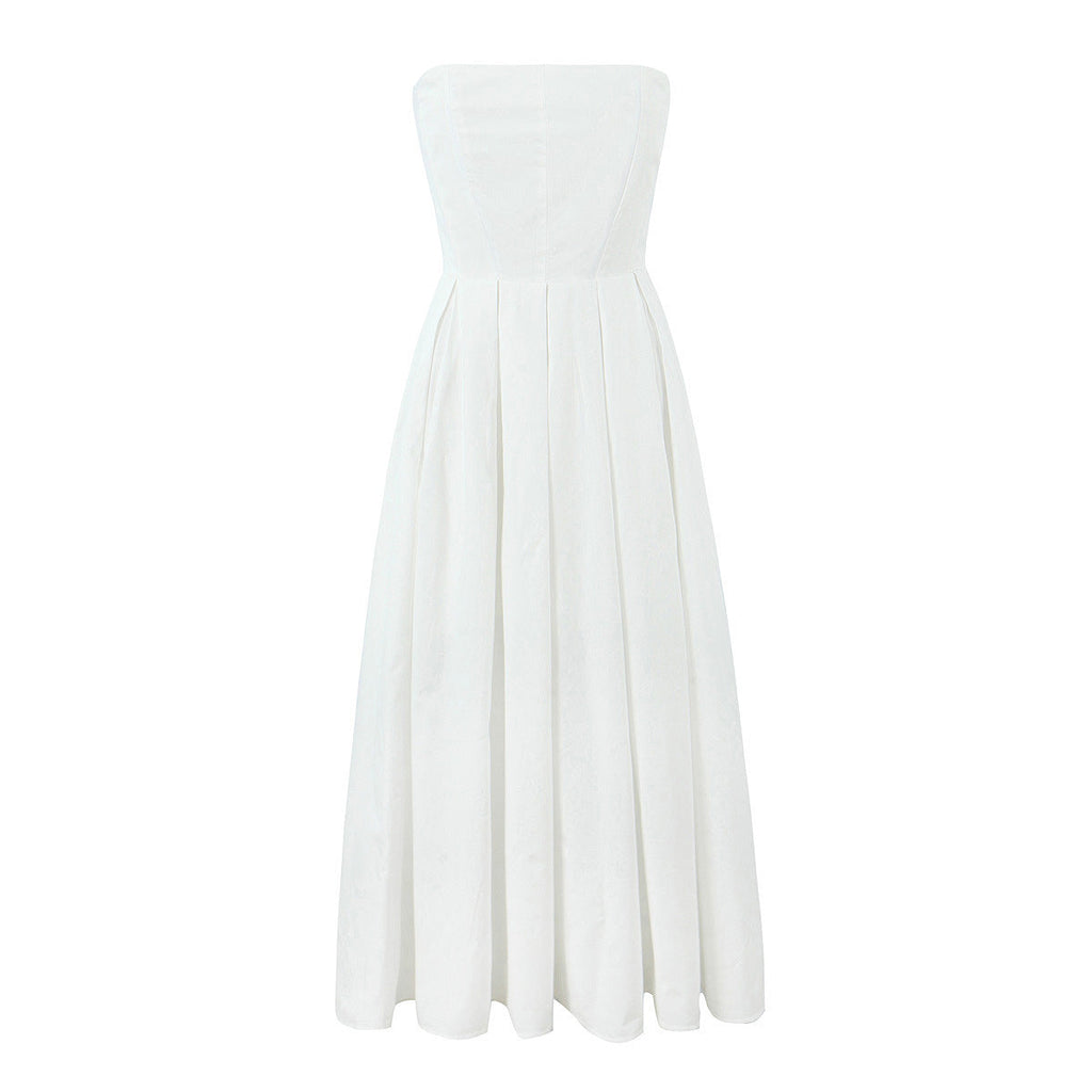 Damen elegantes corsagenfreies Abendkleid