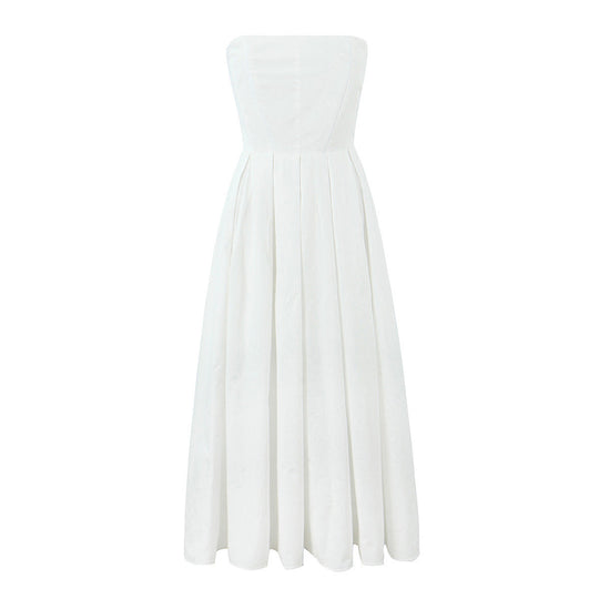 Damen elegantes corsagenfreies Abendkleid