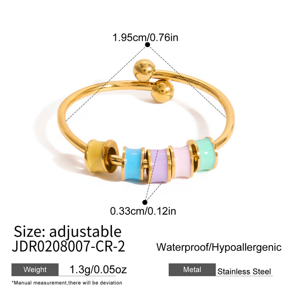 Damen Offenes Armband mit bunten Akzenten und hypoallergenen Eigenschaften Shop Nory