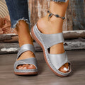 Damen Komfortable Clogs mit modischen Querriemen und ergonomischem Fußbett