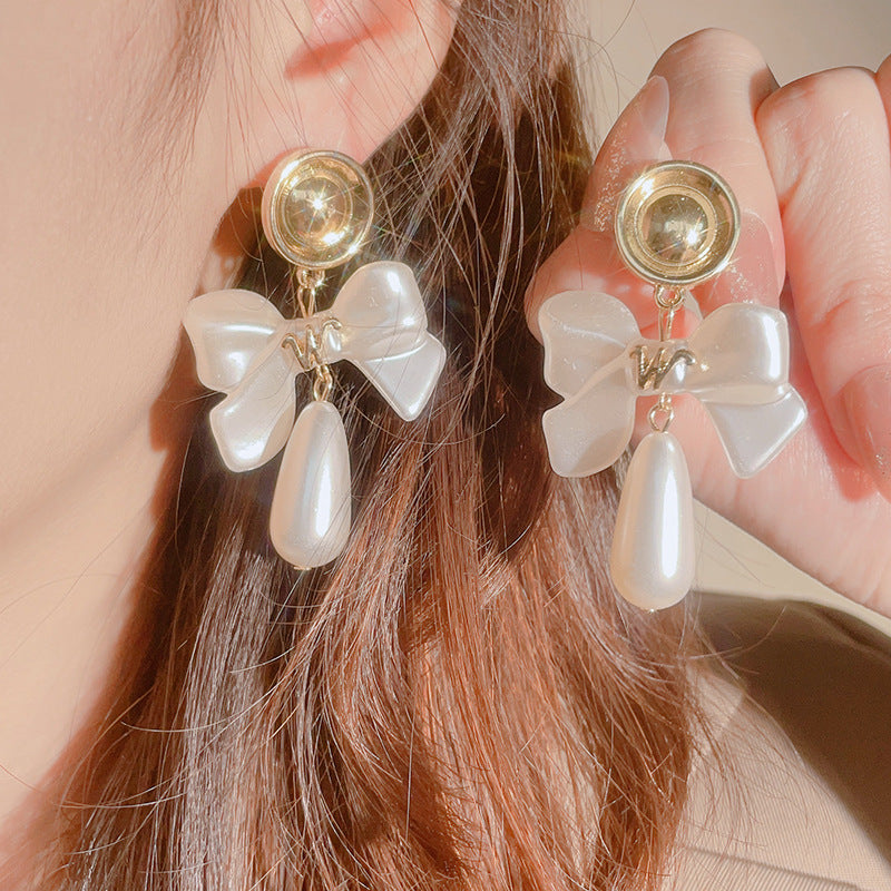 Damen Schmuckohrringe mit Perlendesign Shop Nory