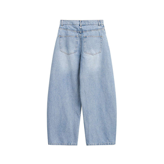 Damen Culotte-Jeans mit weitem Bein, hoher Taille und Frontnaht-Detail Shop Nory