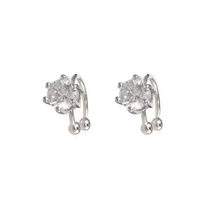Damen Ohrstecker mit funkelndem Kristall und modernem Design Shop Nory