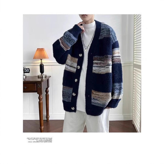 Damen Kuschelige Strickjacke mit Knöpfen Shop Nory