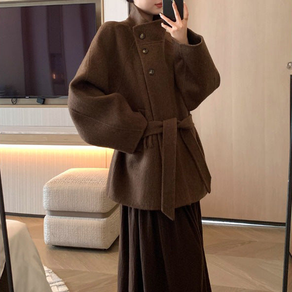 Damen Modischer und eleganter Wollmantel Shop Nory