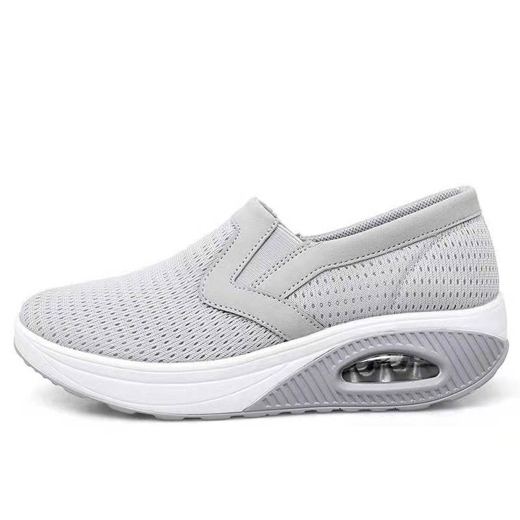 Damen Gestrickte Slip-On-Walking-Sneaker mit sichtbarer Luftkapsel und ergonomischer Plateausohle Shop Nory