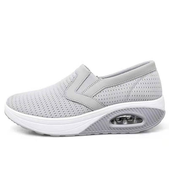 Damen Gestrickte Slip-On-Walking-Sneaker mit sichtbarer Luftkapsel und ergonomischer Plateausohle Shop Nory