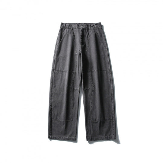Herren Weite Utility-Hose im Workwear-Look mit Knie-Patches und geradem Bein Shop Nory
