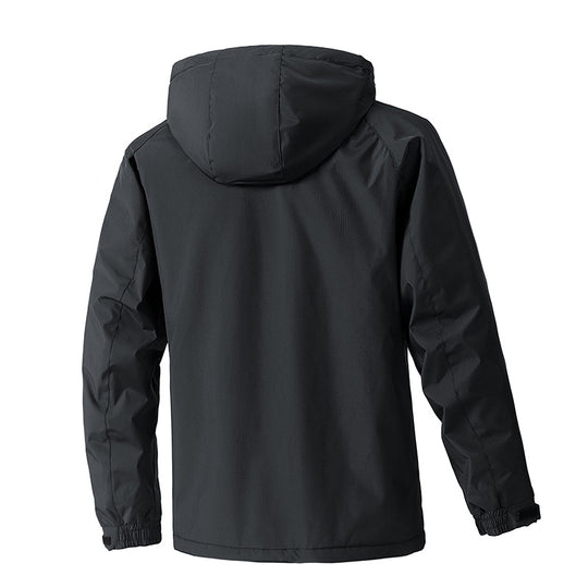 Herren Wasserdichter Outdoor-Parka mit Kapuze, atmungsaktiv und winddicht Shop Nory