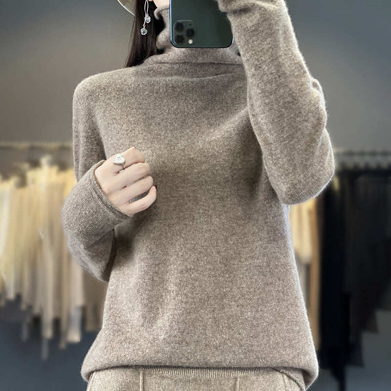 Damen Weicher Feinstrick-Rollkragenpullover mit kaschmirähnlicher Haptik und verlängerten Bündchen Shop Nory