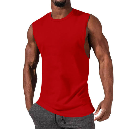 Herren ärmelloses Sport-Tanktop aus atmungsaktiver Baumwolle mit modernem Schnitt