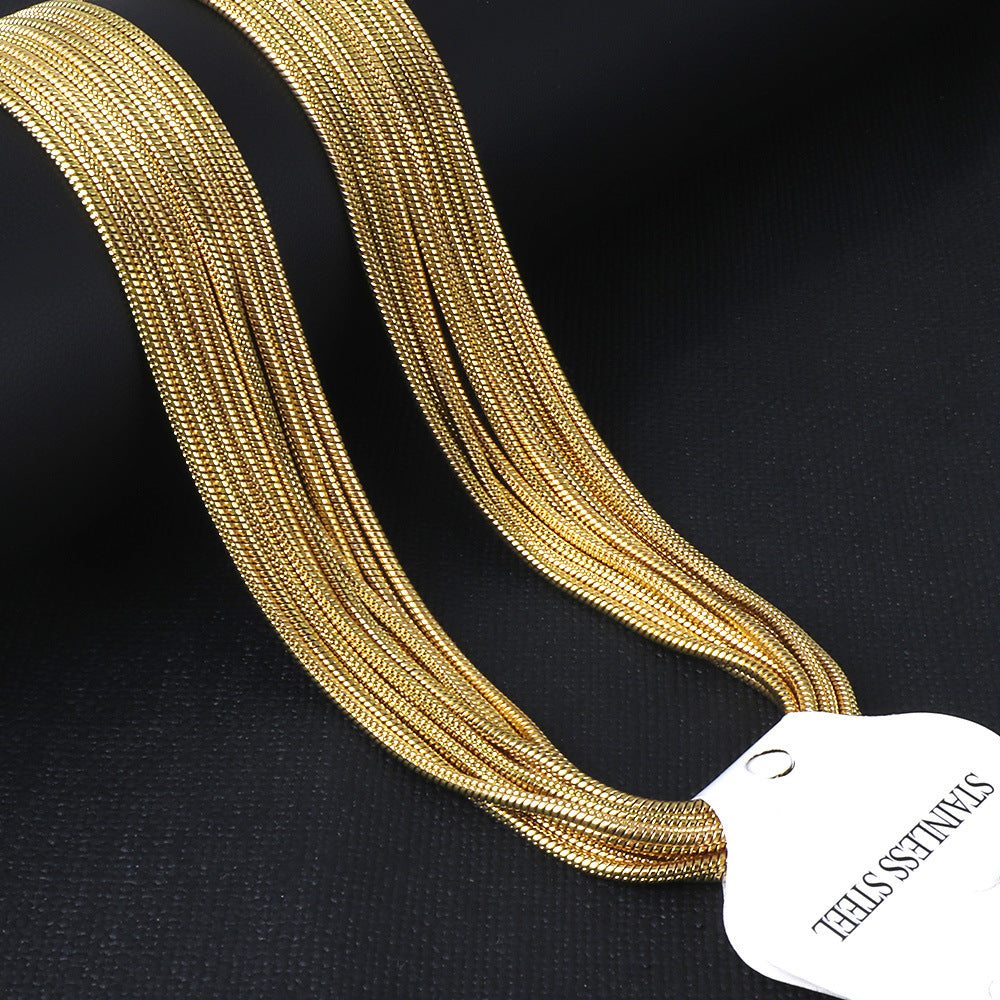 Damen Edelstahl Kette mit verstellbarem Verschluss Shop Nory