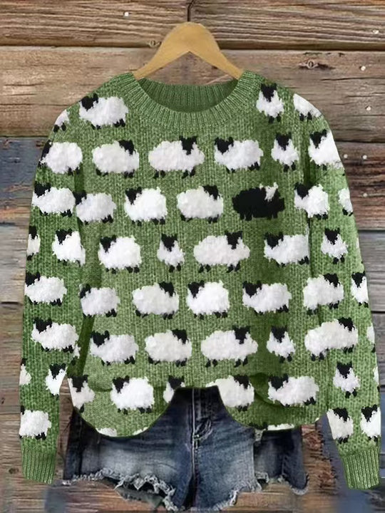 Damen nan Norwegerpullover aus Wollmix mit Rundhalsausschnitt und traditionellem Fair-Isle-Yoke Shop Nory