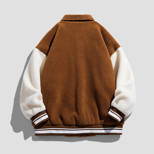 Unisex modische Collegejacke mit gesticktem Logo Shop Nory