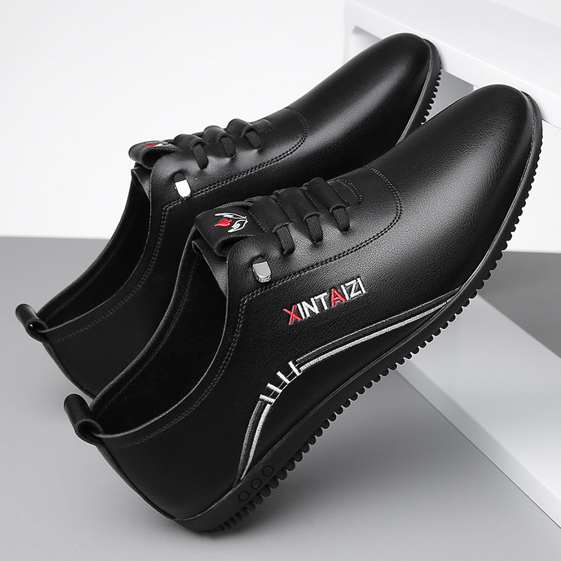 Herren Eleganter leichter Lederimitat-Slip-On mit elastischer Schnellzug-Lacing und profilierter Gummisohle Shop Nory