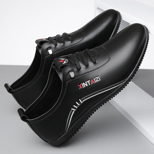 Herren Eleganter leichter Lederimitat-Slip-On mit elastischer Schnellzug-Lacing und profilierter Gummisohle Shop Nory