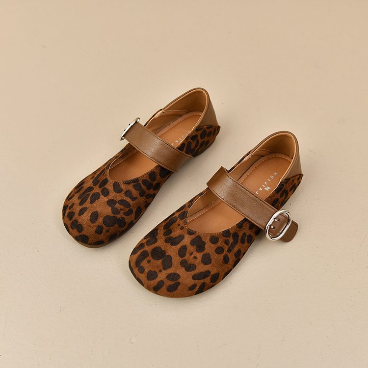 Damen bequeme Mary Jane Ballerinas mit dekorativem Riemen