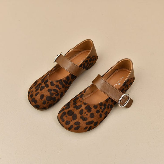Damen bequeme Mary Jane Ballerinas mit dekorativem Riemen
