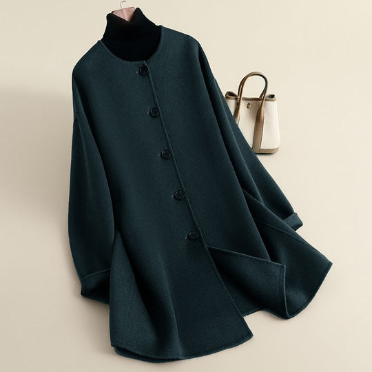 Damen Eleganter Wollmantel mit minimalistischen Details Shop Nory
