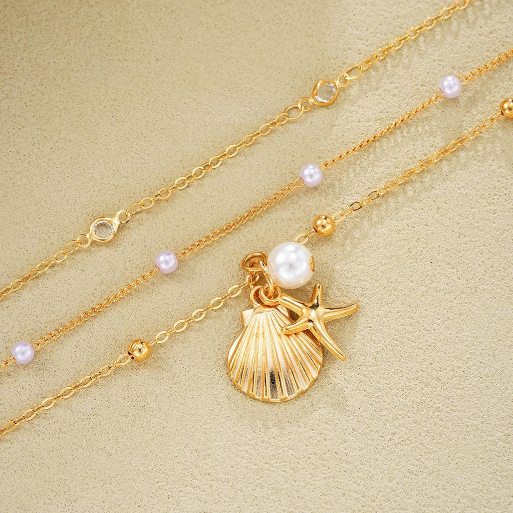 Damen Schmuckset mit mehrlagigen Halsketten und stilvollen Anhängern Shop Nory