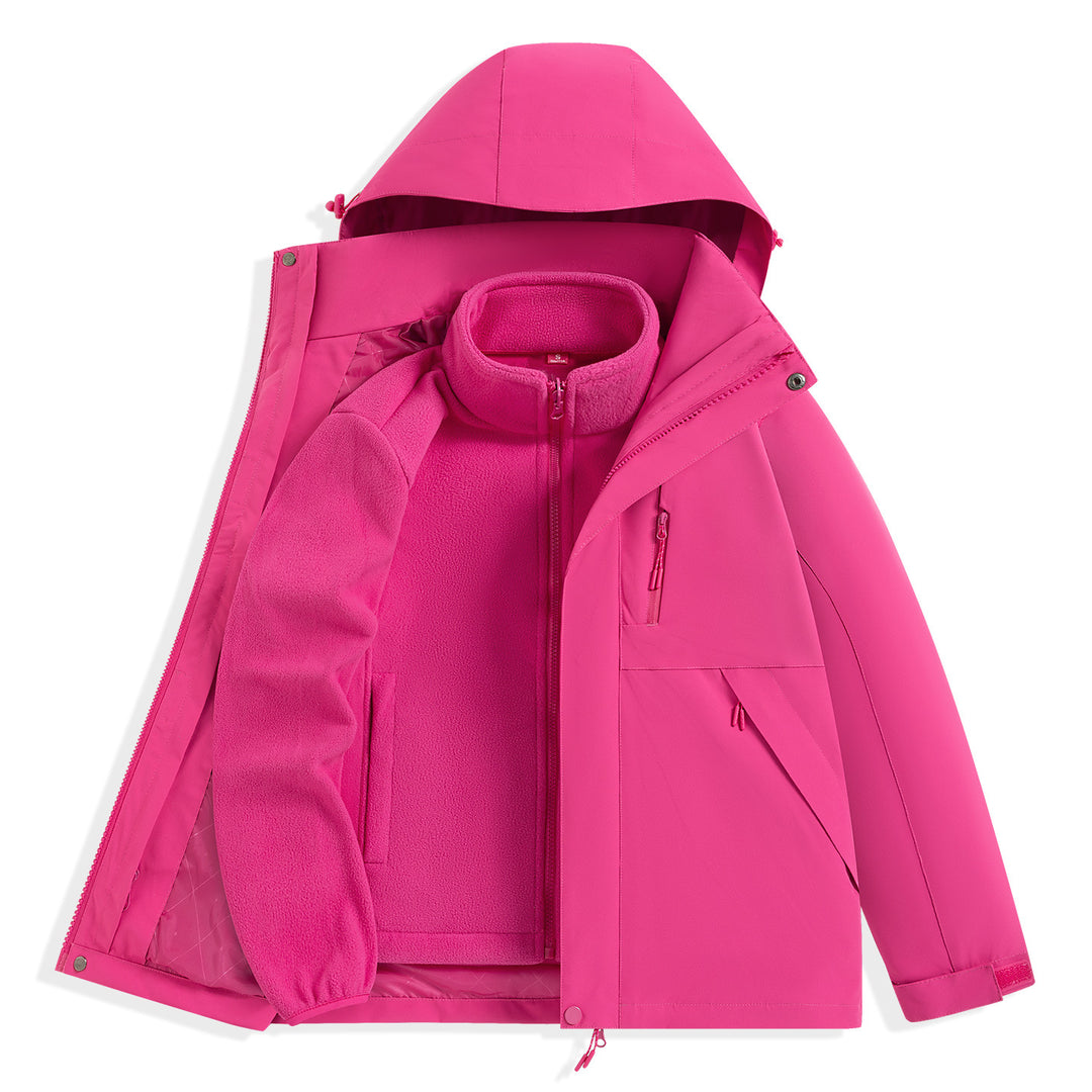 Herren zweilagiger Outdoorparka mit herausnehmbarer Fleece-Innenjacke und Kapuze Shop Nory
