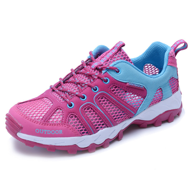 Damen Atmungsaktive Outdoor-Sneakers mit rutschfester Sohle und elastischem Mesh
