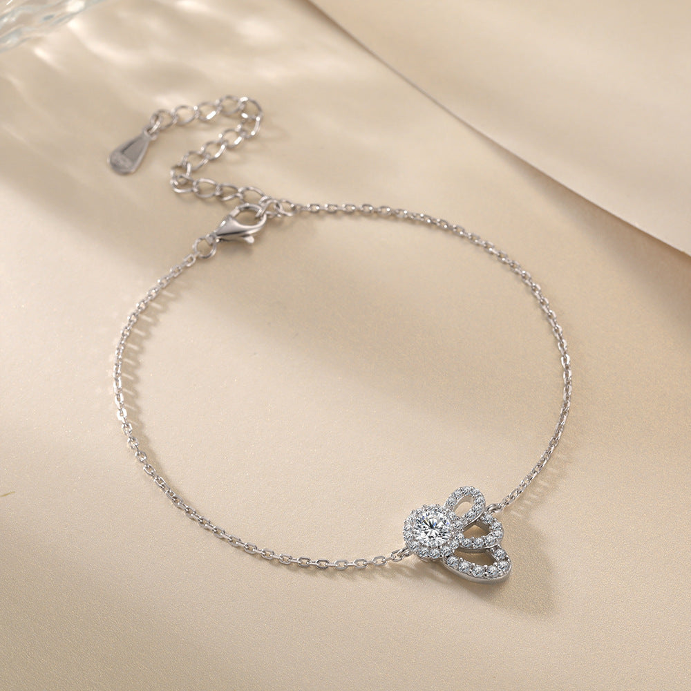 Damen exquisites Armband mit funkelndem Zirkonia-Besatz und kunstvollem Design Shop Nory