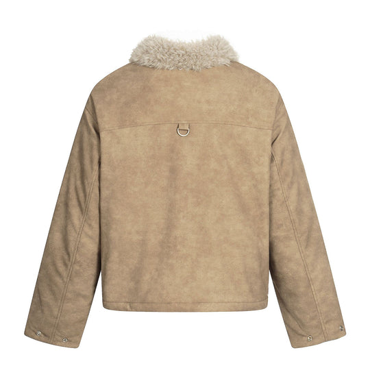 Herren Kurzblouson im Retro‑Military‑Look mit Teddyfellkragen und funktionalen Brusttaschen Shop Nory