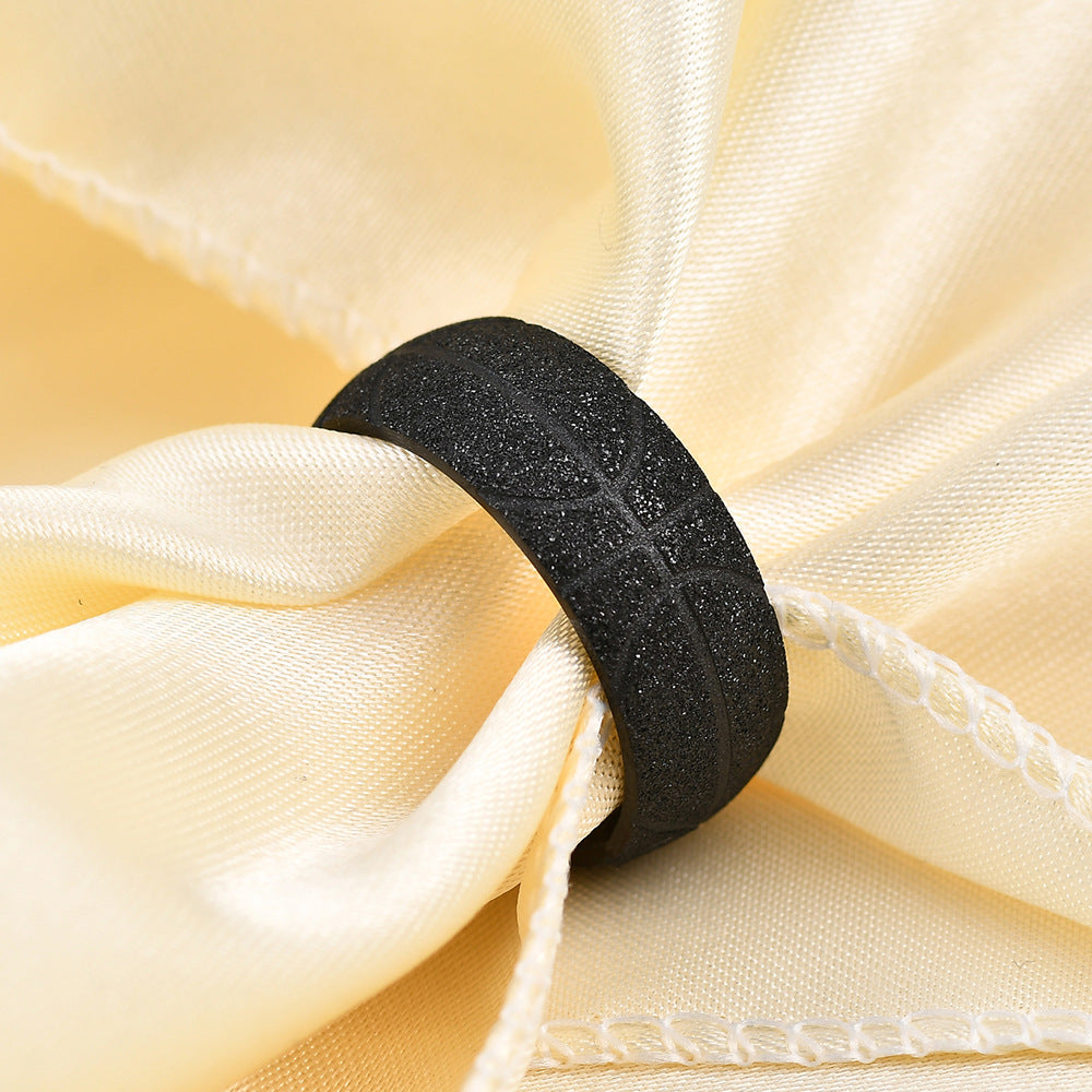 Herren Ring mit kunstvollem Basketball-Motiv Shop Nory