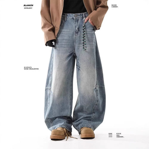 Damen Hoch taillierte Baggy-Jeans Shop Nory