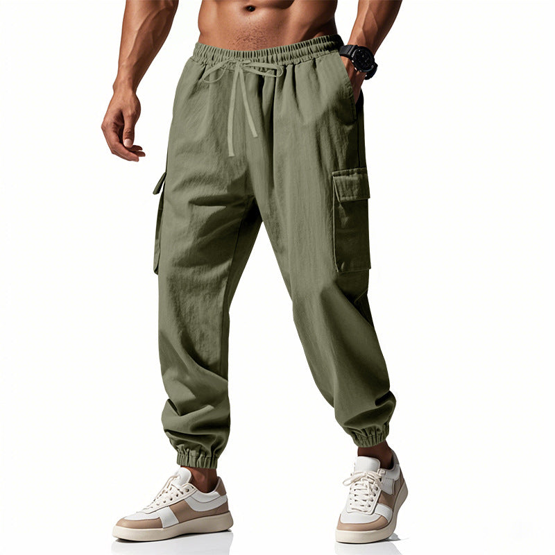 Herren Cargo-Hose mit elastischem Bund und praktischen Seitentaschen