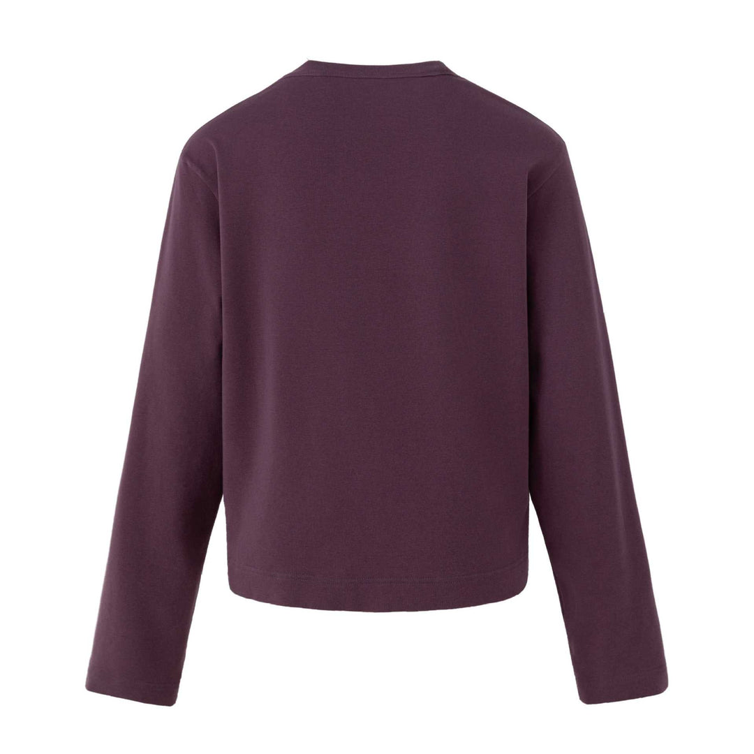 Damen Lässiges Sweatshirt mit Nietenbesatz, Print‑Einsatz und Rundhalsausschnitt Shop Nory