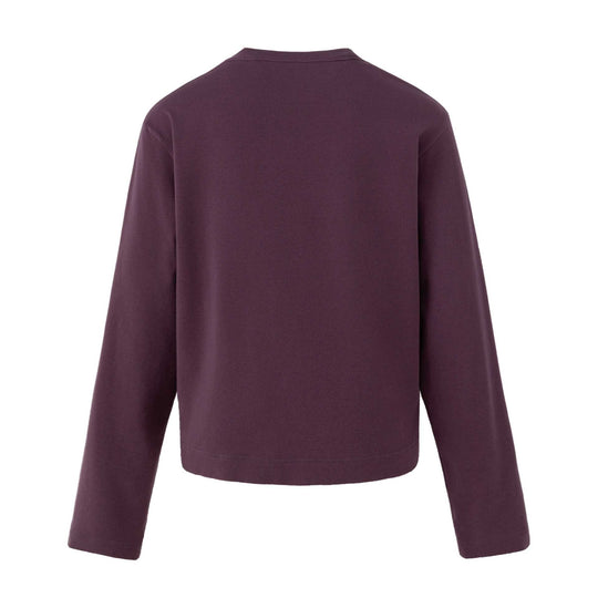 Damen Lässiges Sweatshirt mit Nietenbesatz, Print‑Einsatz und Rundhalsausschnitt Shop Nory