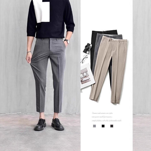 Herren Elegante Slim Fit Chino-Hose Shop Nory