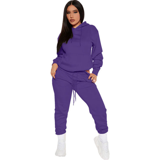 Damen nan zweiteiliges Lounge-Set mit Kapuzenpullover und High-Waist Jogginghose aus weichem French Terry Shop Nory