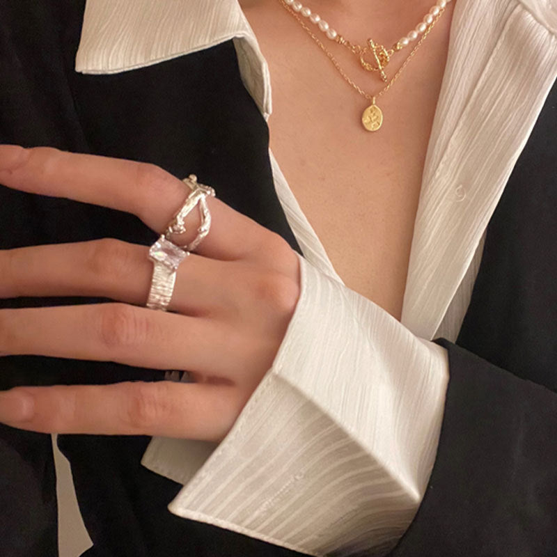 Damen filigraner Ring mit handgearbeitetem Schmetterlingsdesign Shop Nory