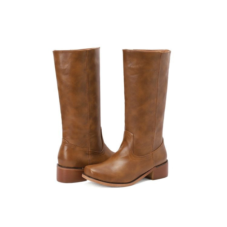 ShopNory | Damen Plateau Stiefel Bequeme