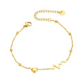 Frauen Heartbeat Charm Fußkette Shop Nory